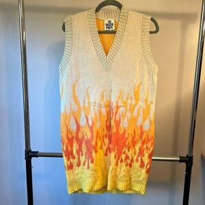 The Ragged Priest Flame Rider Sweater Dress